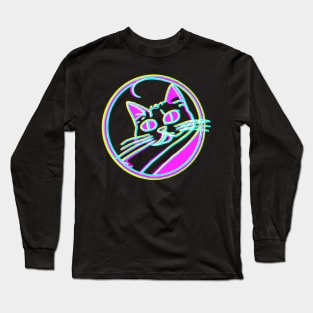 Fluorescent Feline Long Sleeve T-Shirt